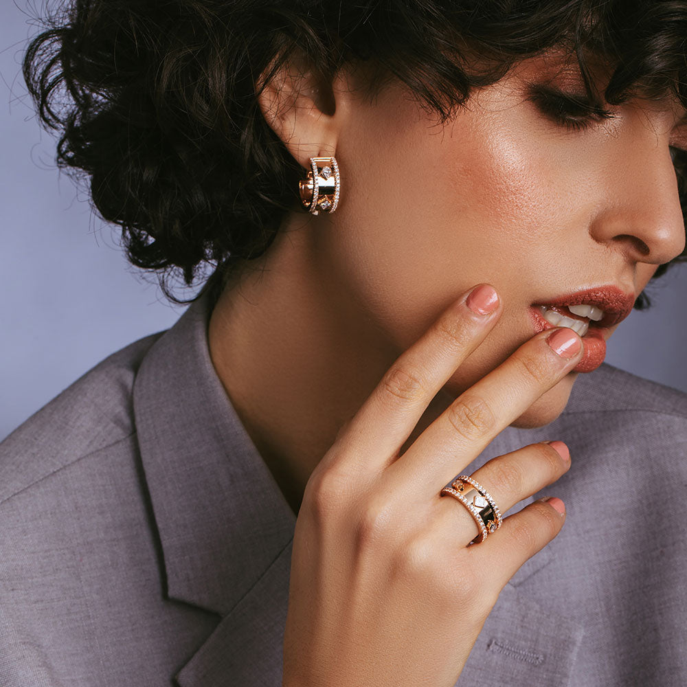 Lumière© Fancy Diamond Hoop Earrings 9mm