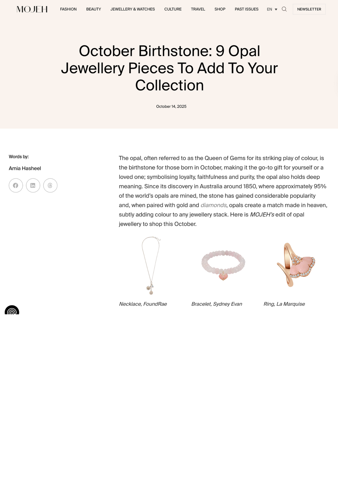 Mojeh Magazine - October 2025