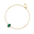 18 K Yellow Gold Emerald