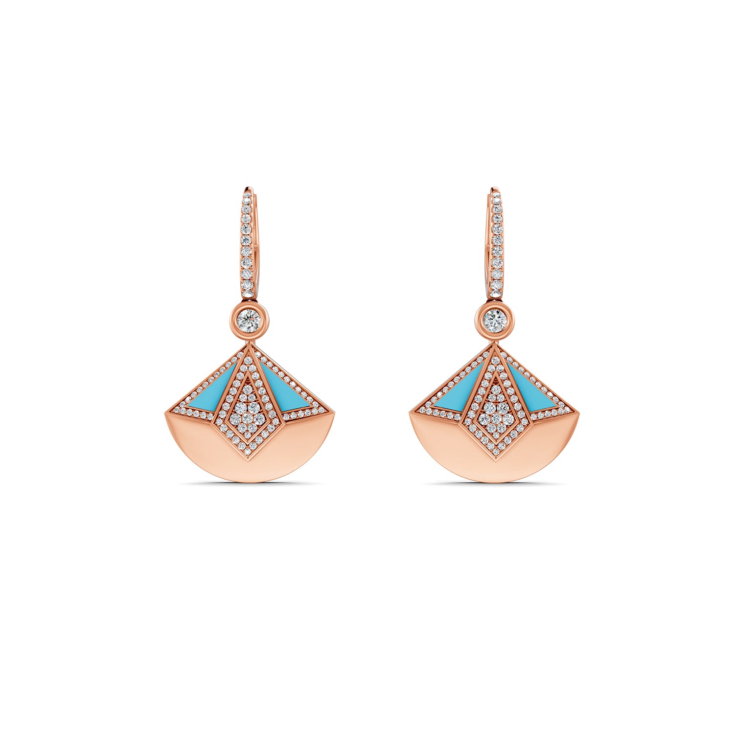18K Rose Gold Capri Blue