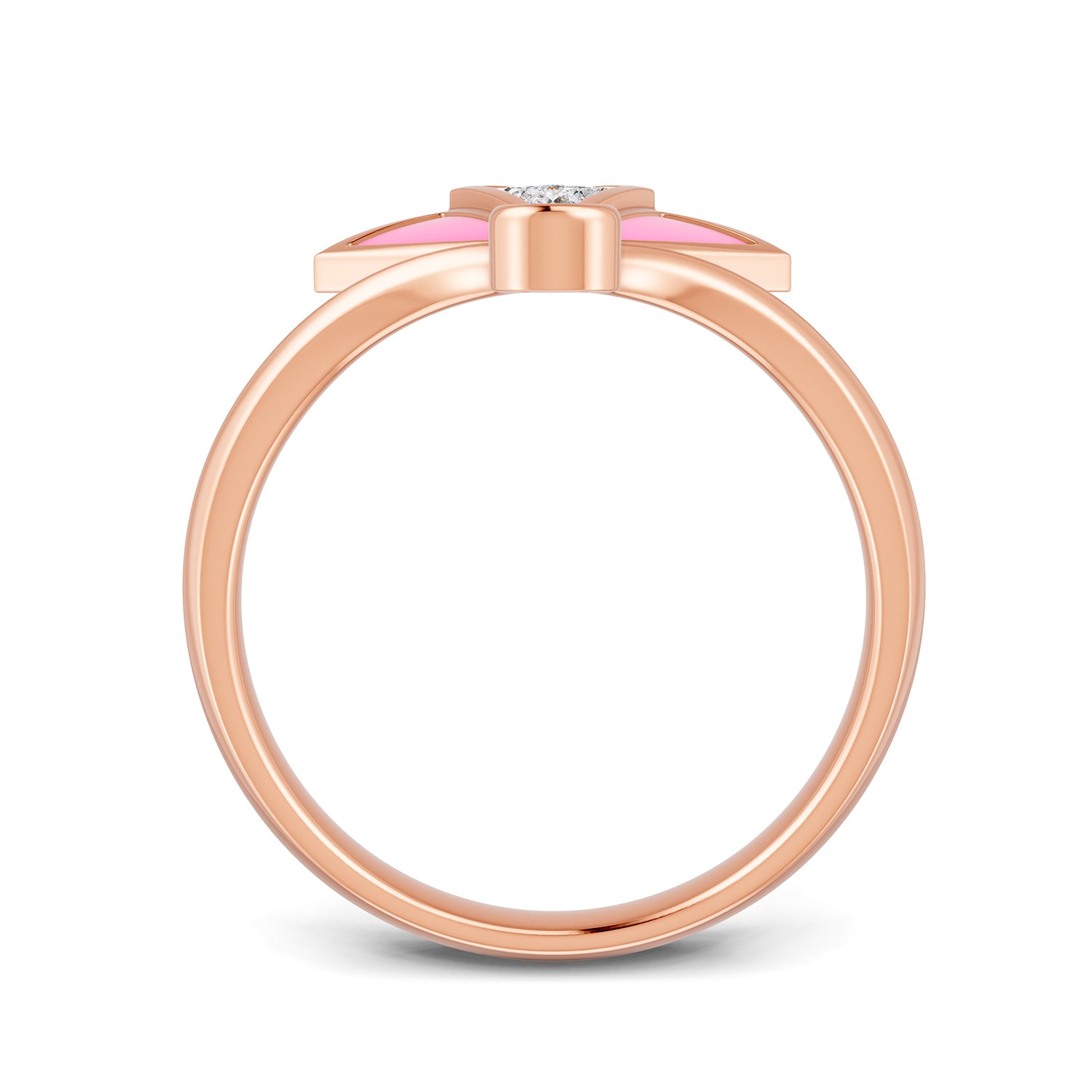 18K Rose Gold Carnation Pink