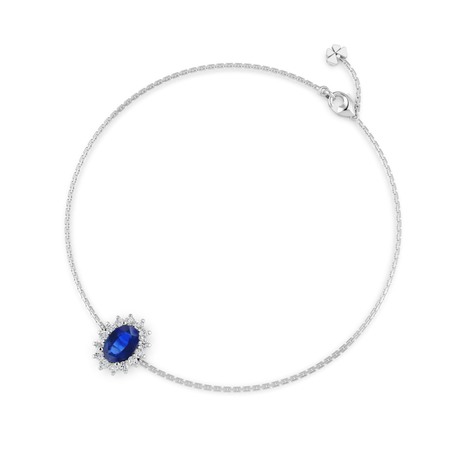 18 K White Gold Sapphire