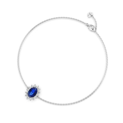 18 K White Gold Sapphire