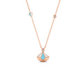 18K Rose Gold Capri Blue