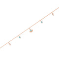 18K Rose Gold Capri Blue