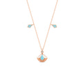 18K Rose Gold Capri Blue