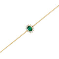 18 K Yellow Gold Emerald