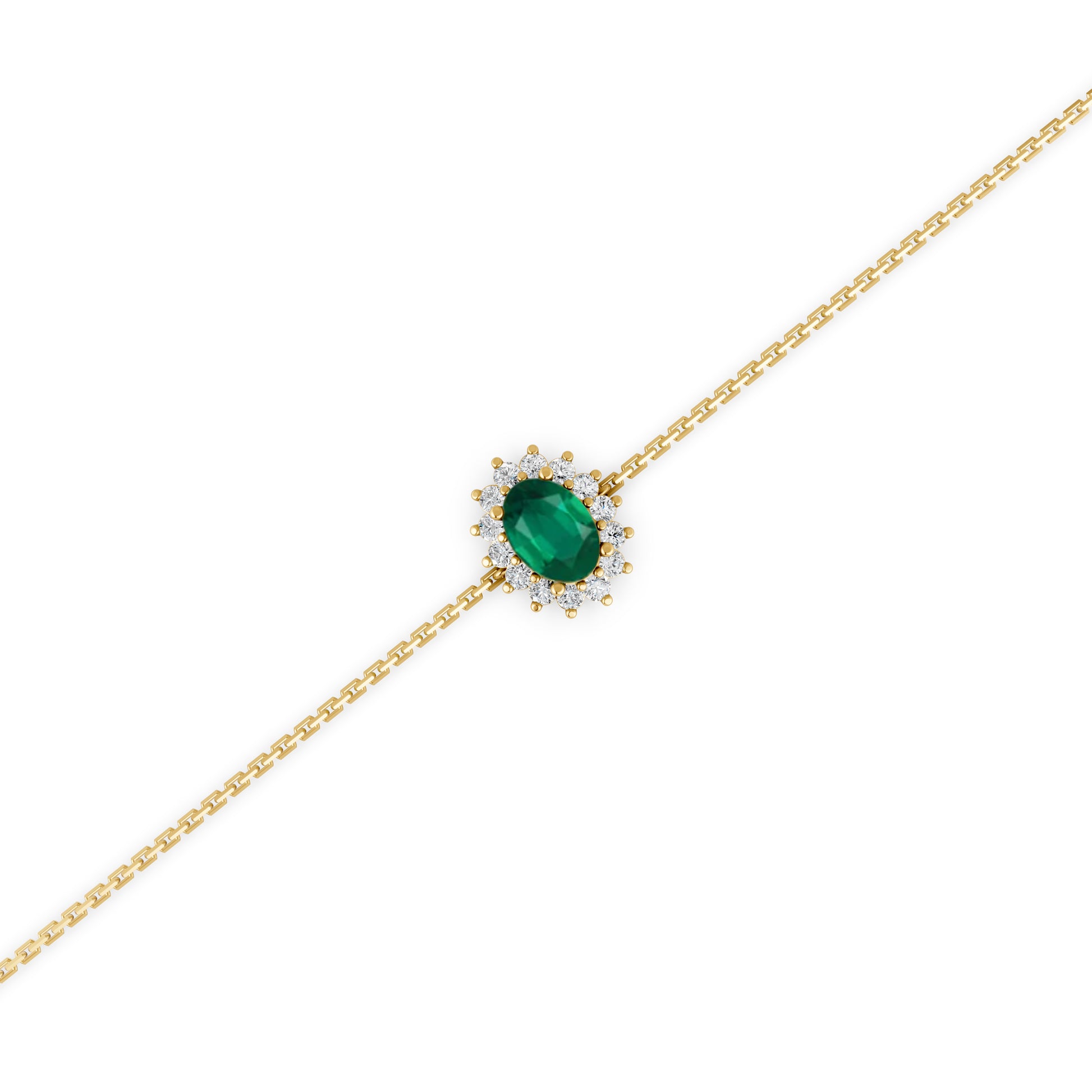 18 K Yellow Gold Emerald