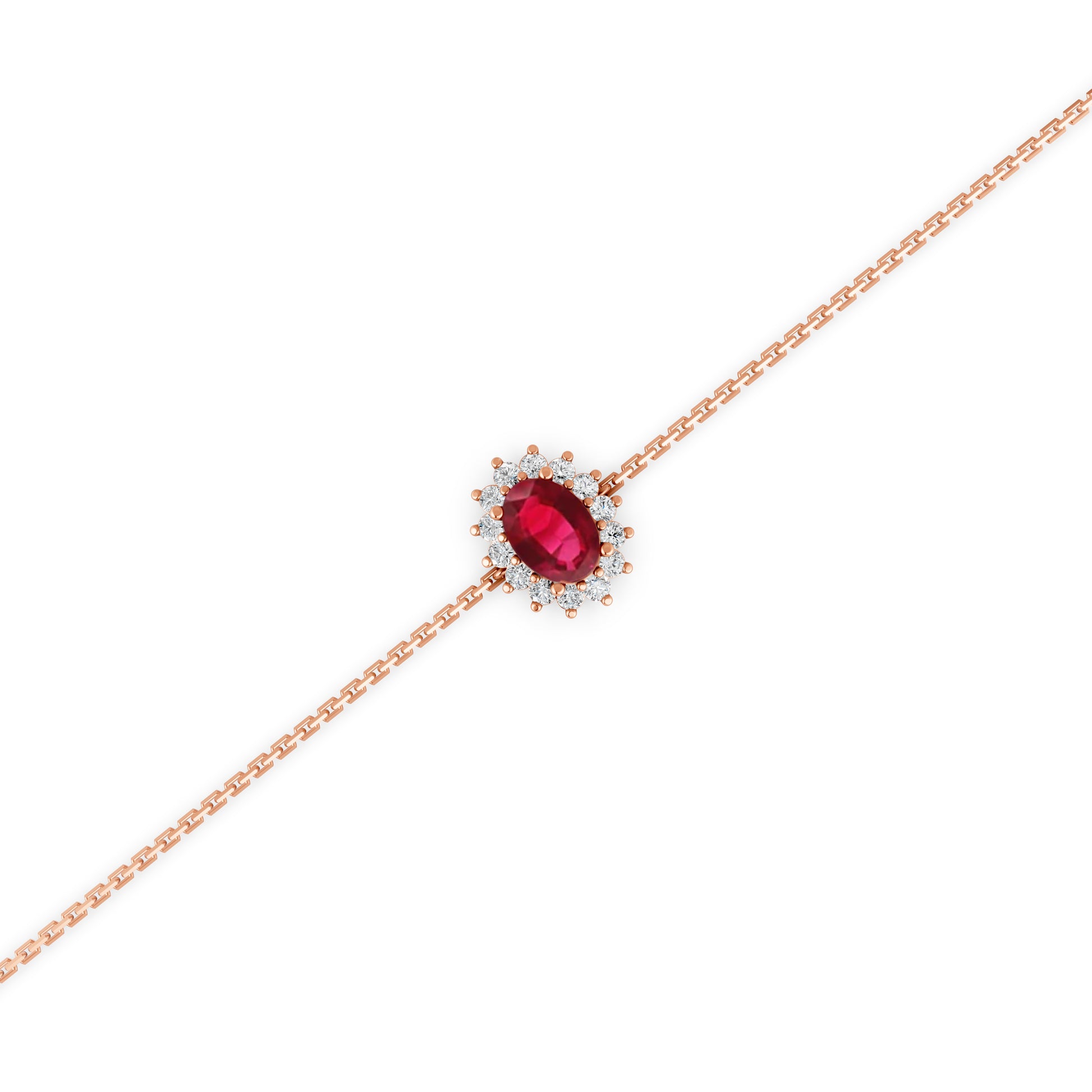 18 K Rose Gold Ruby
