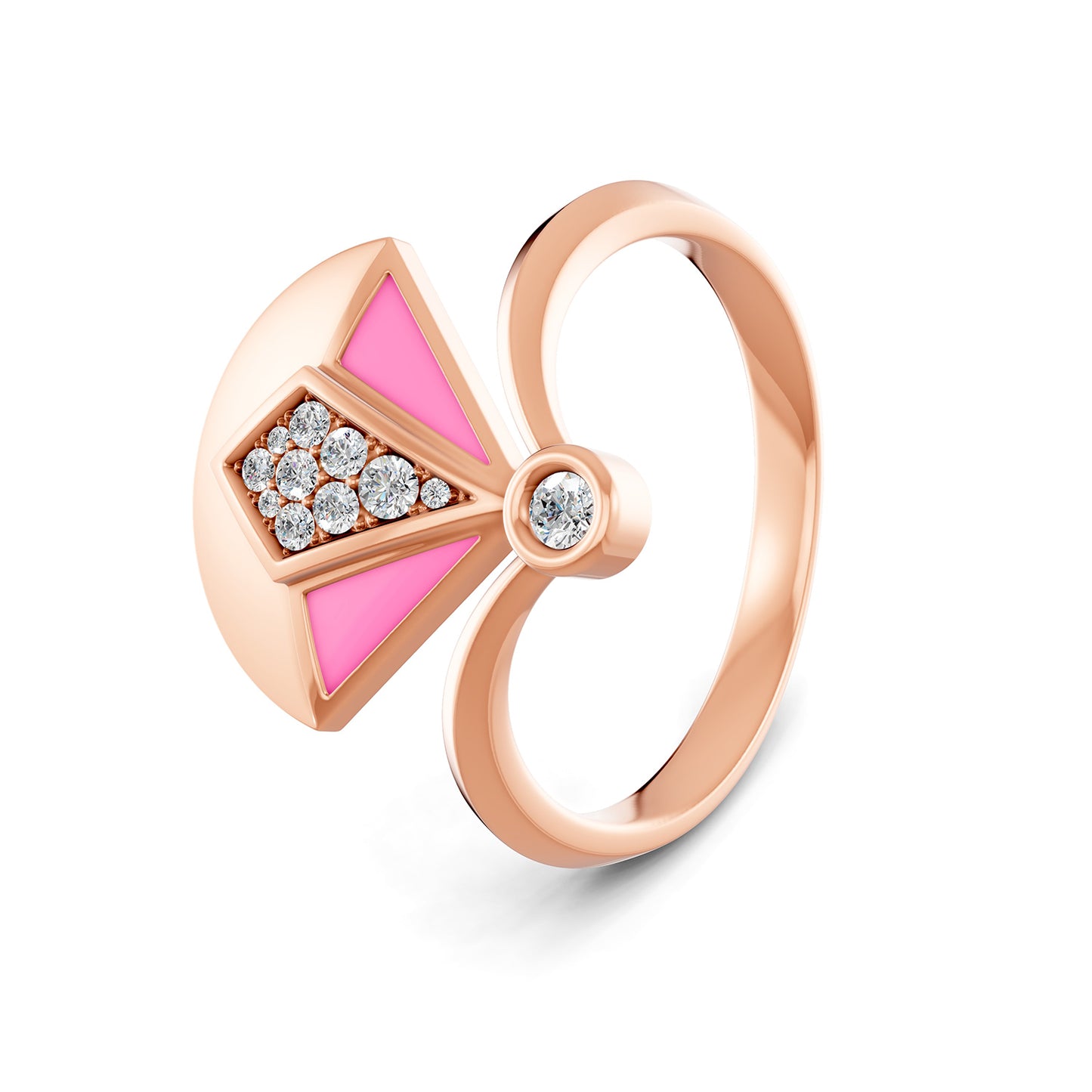 18K Rose Gold Carnation Pink