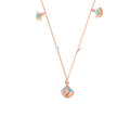 18K Rose Gold Capri Blue