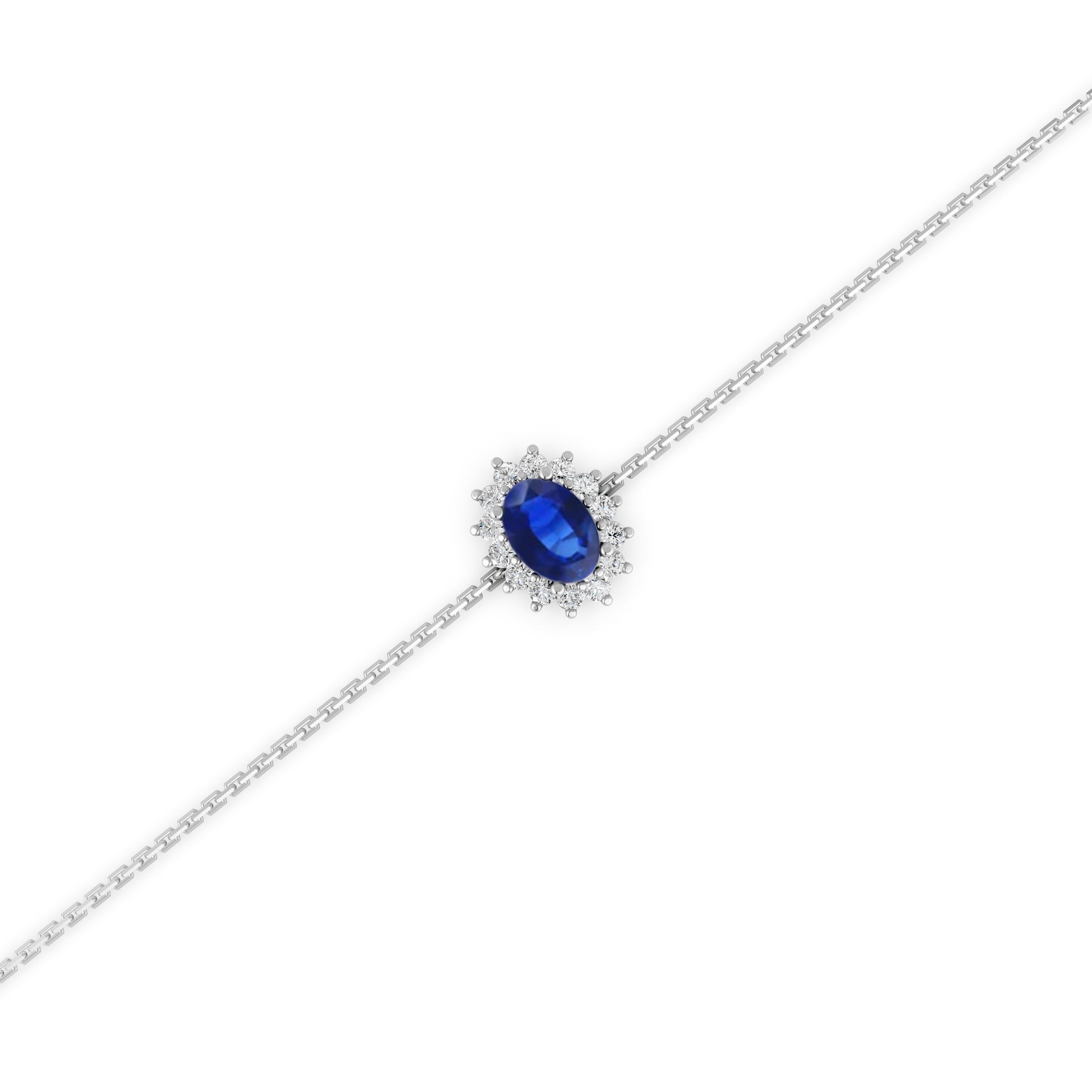 18 K White Gold Sapphire