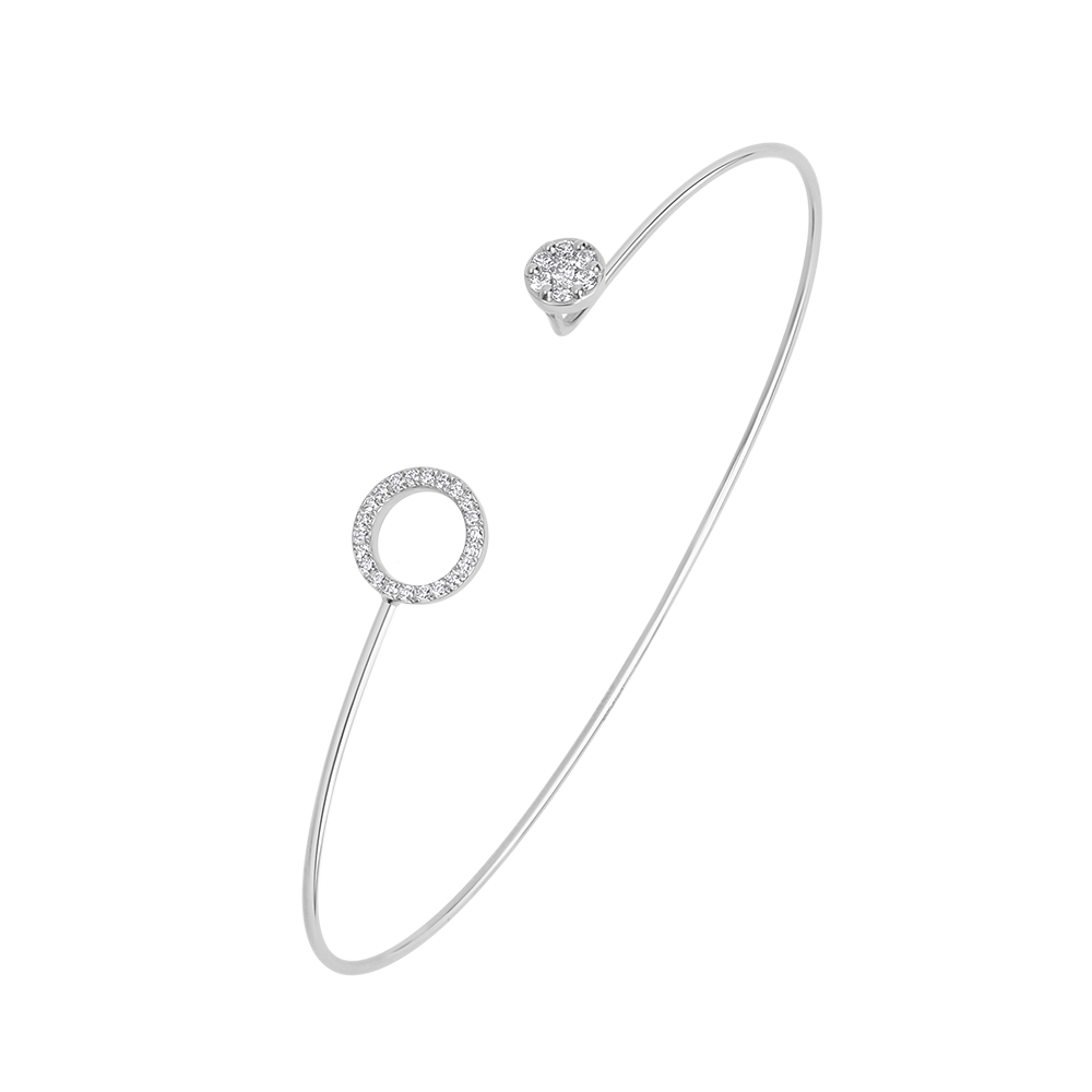 18 K White Gold