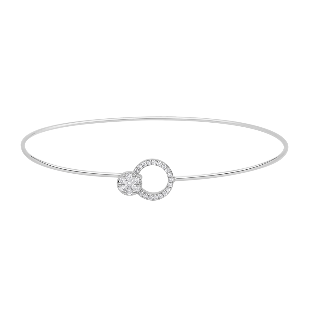 18 K White Gold