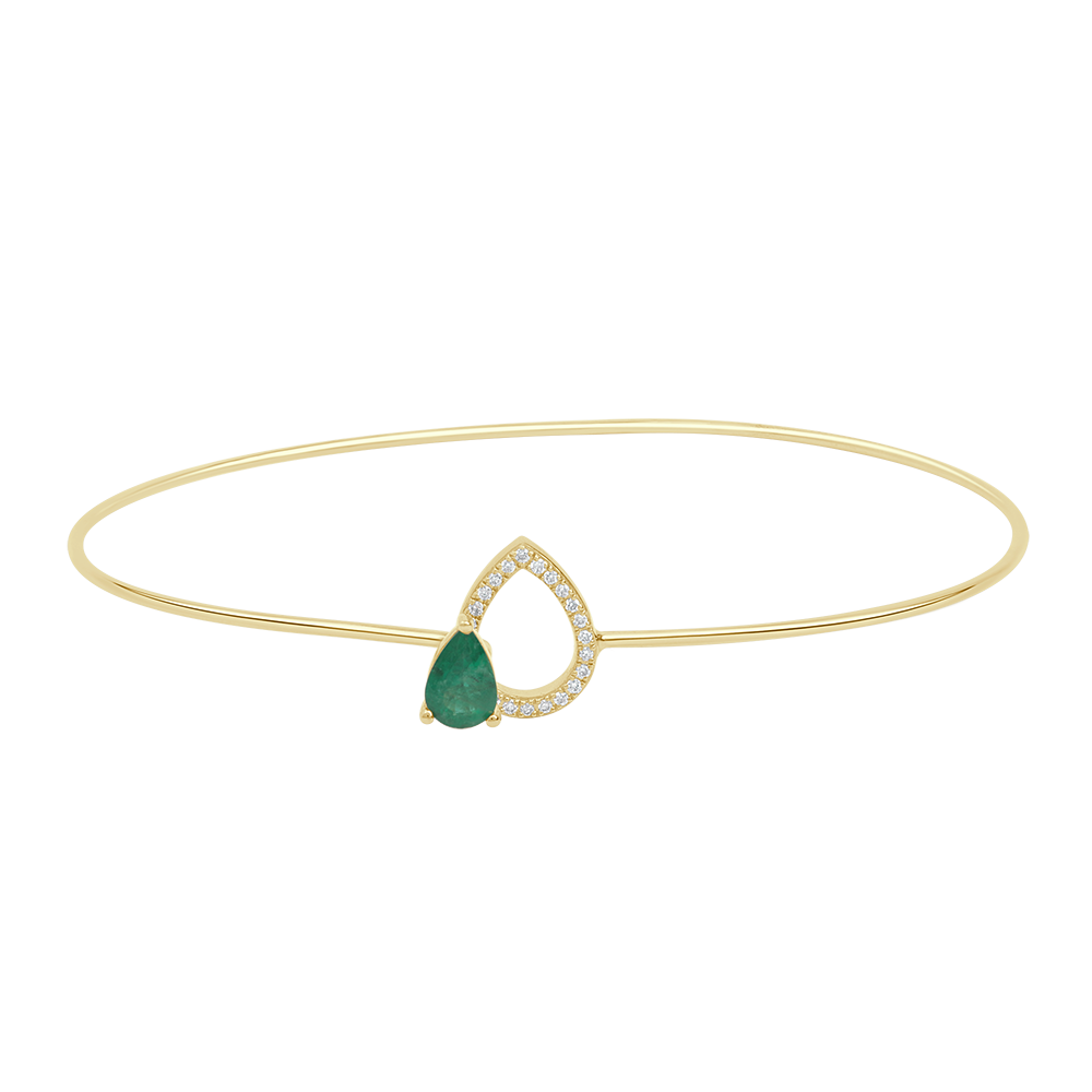 18 K Yellow Gold Emerald