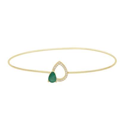 18 K Yellow Gold Emerald