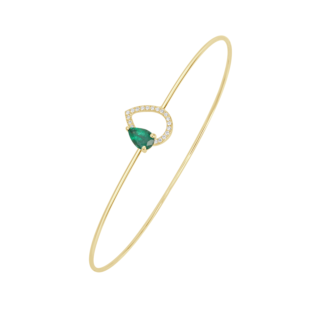 18 K Yellow Gold Emerald