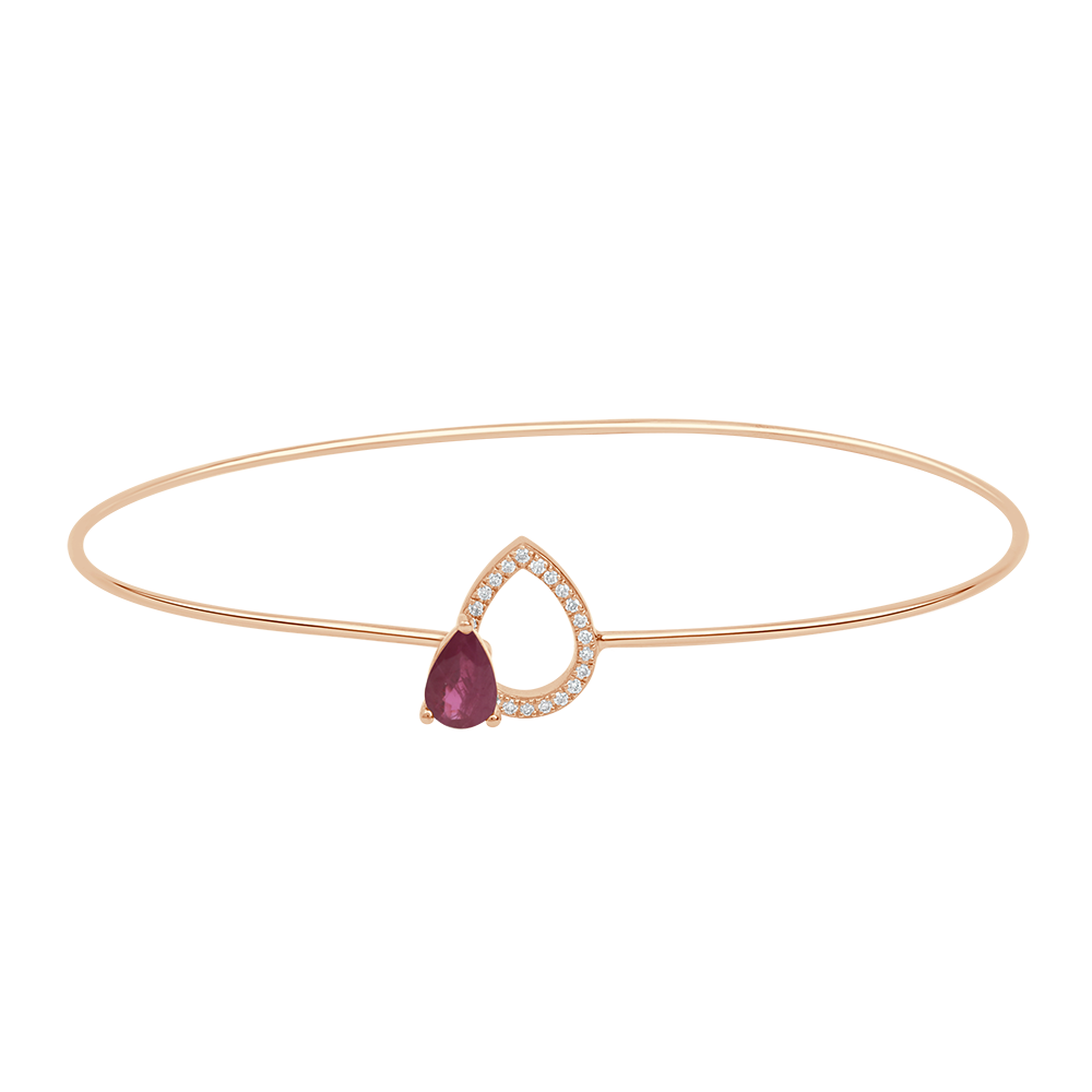 18 K Rose Gold Ruby