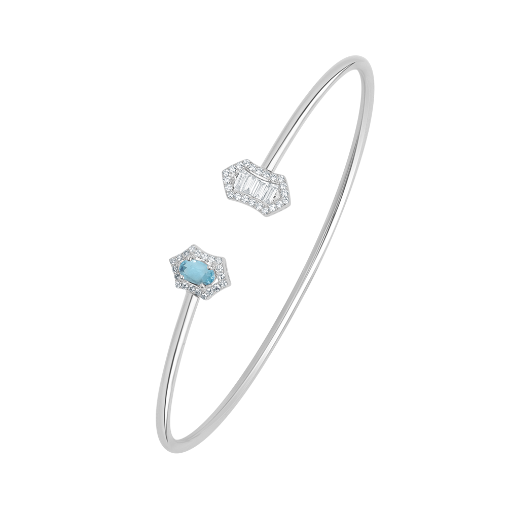 18 K White Gold