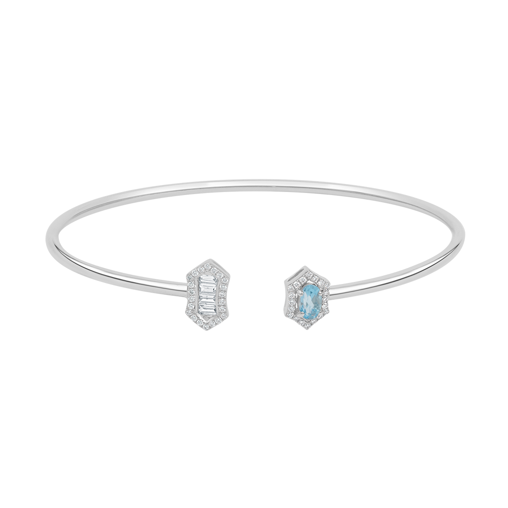 18 K White Gold