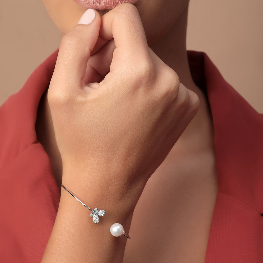 18 K White Gold