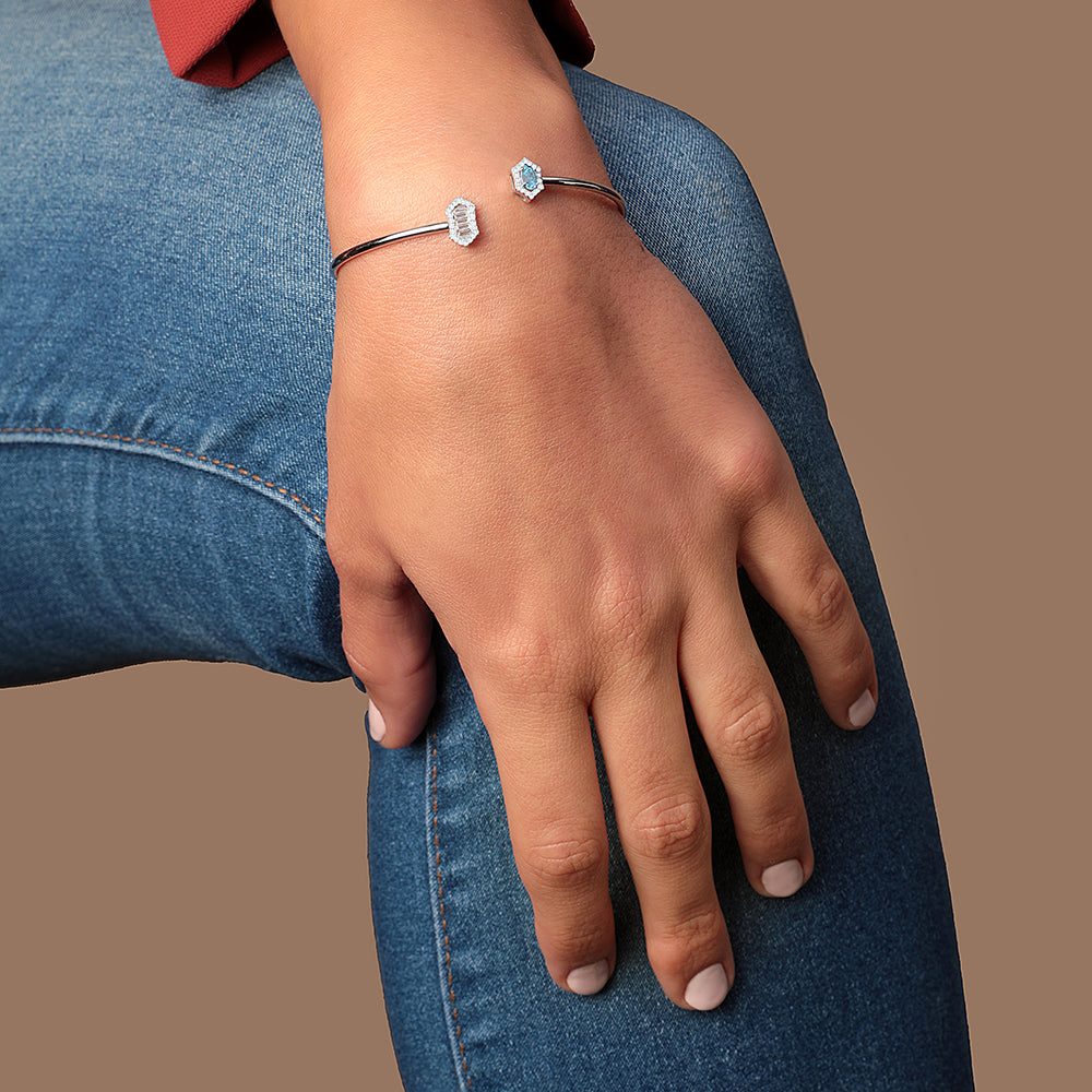 18 K White Gold