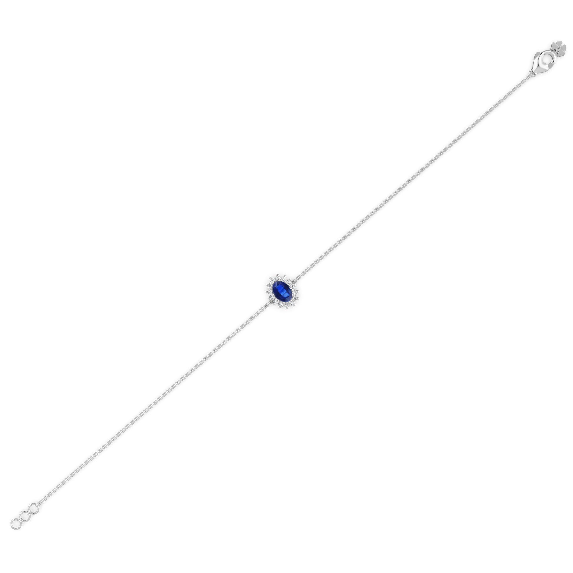 18 K White Gold Sapphire