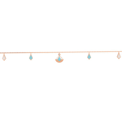 18K Rose Gold Capri Blue