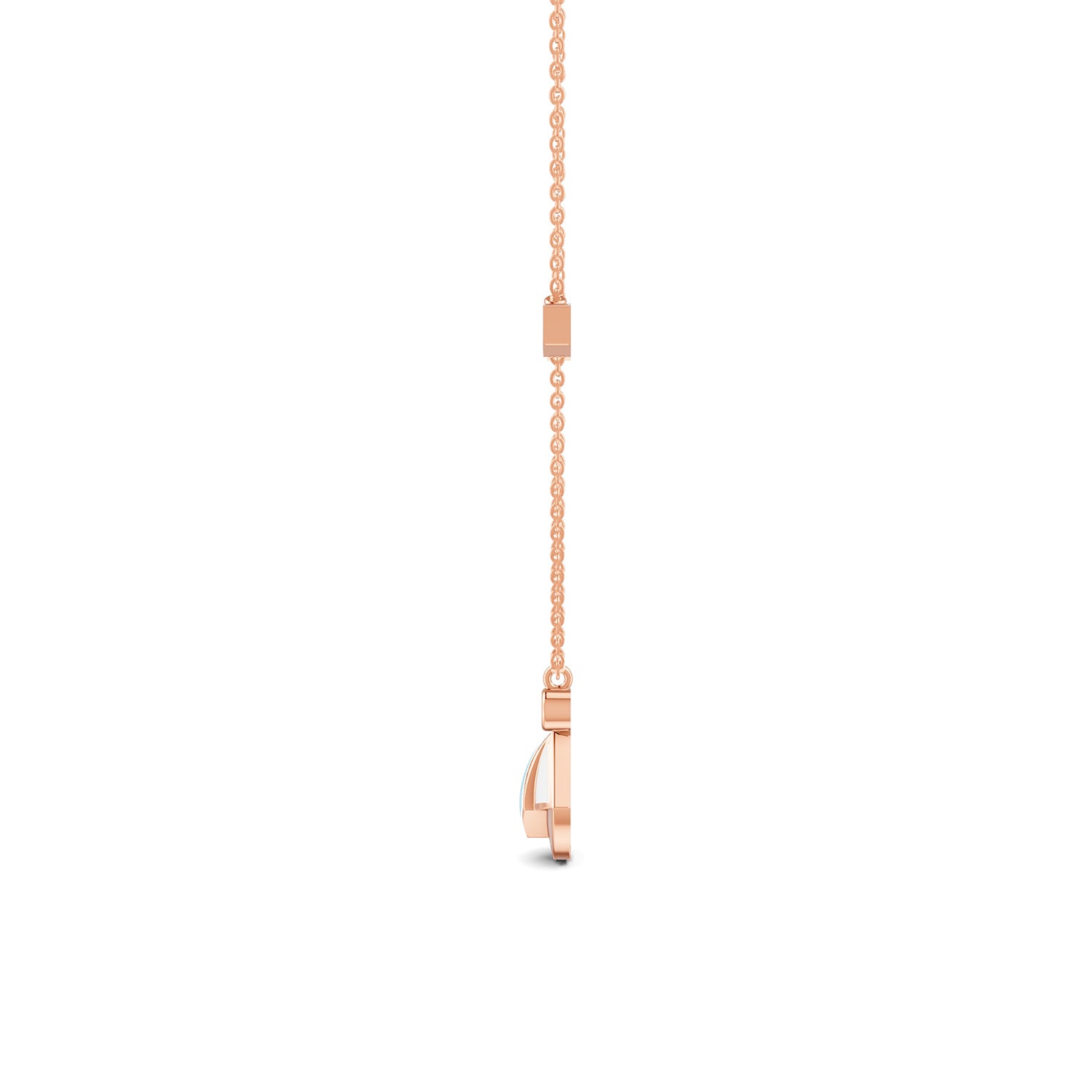 18K Rose Gold Capri Blue
