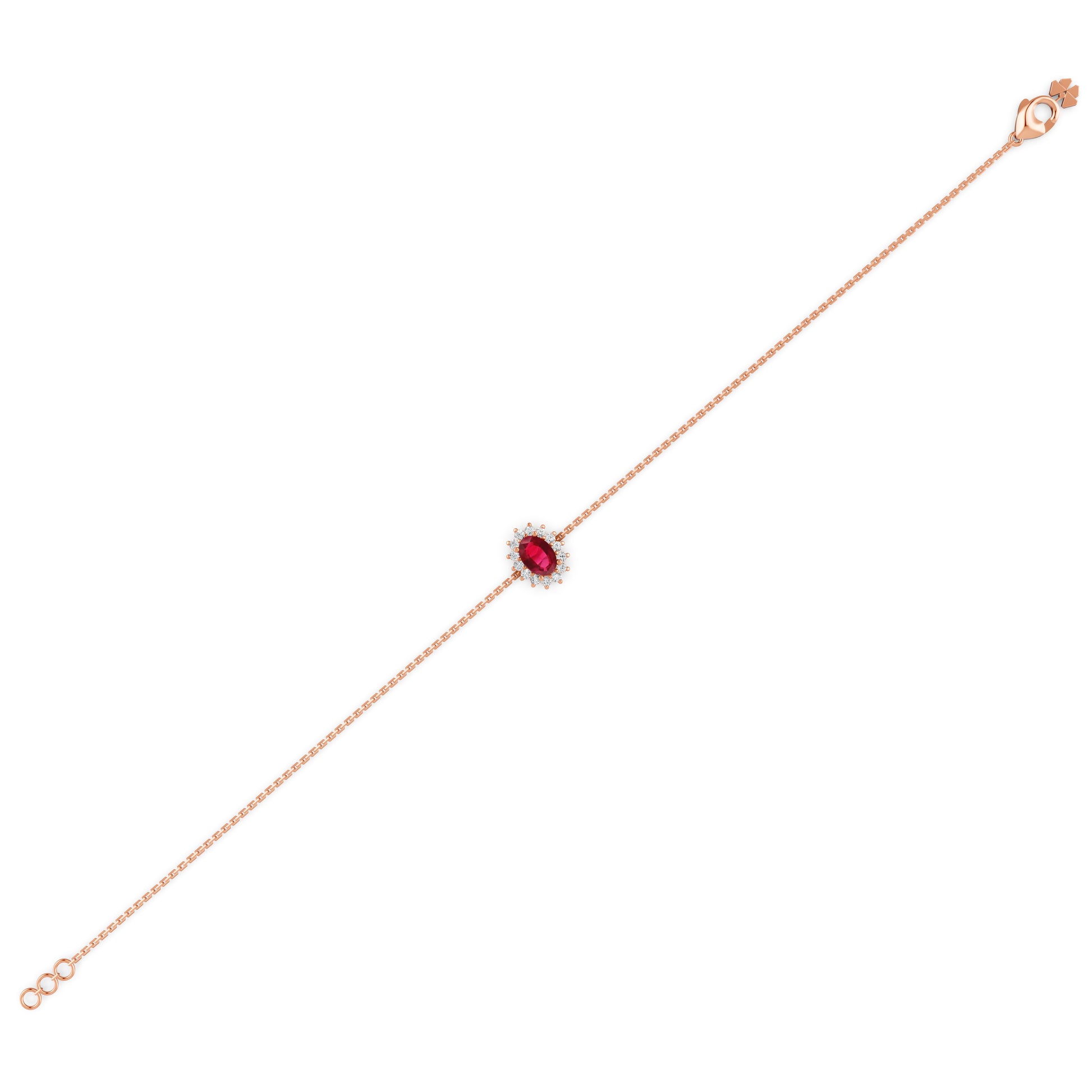 18 K Rose Gold Ruby
