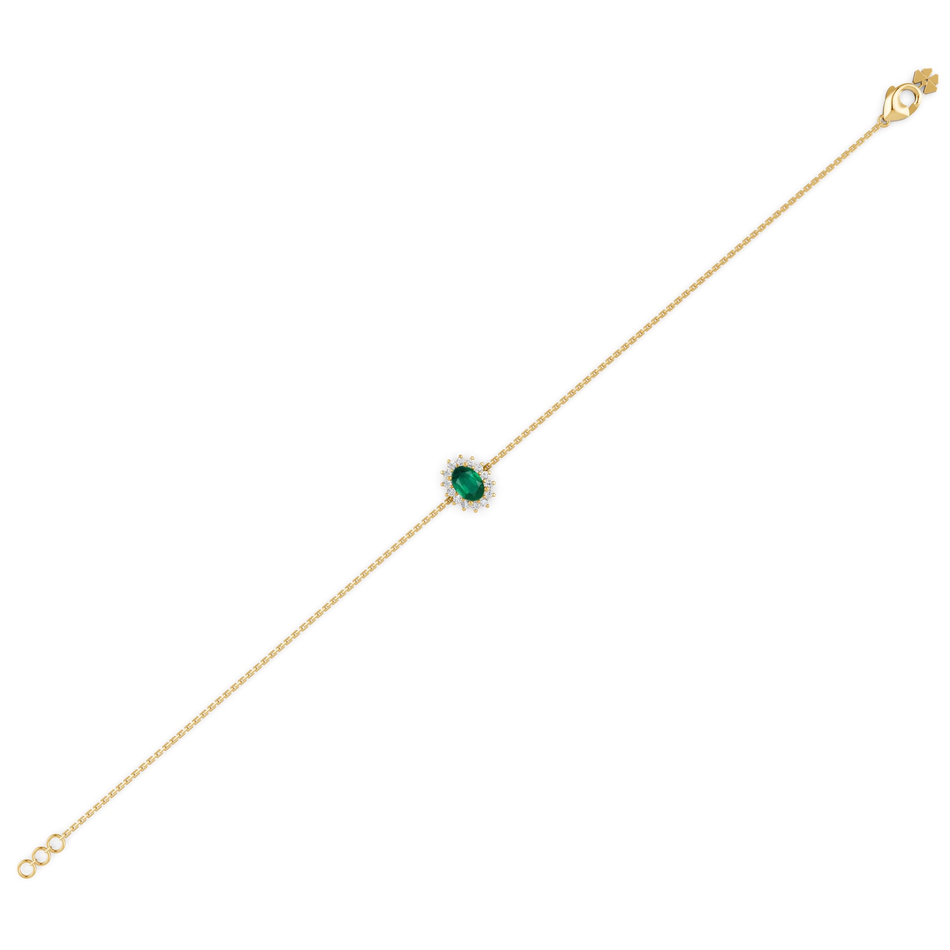 18 K Yellow Gold Emerald