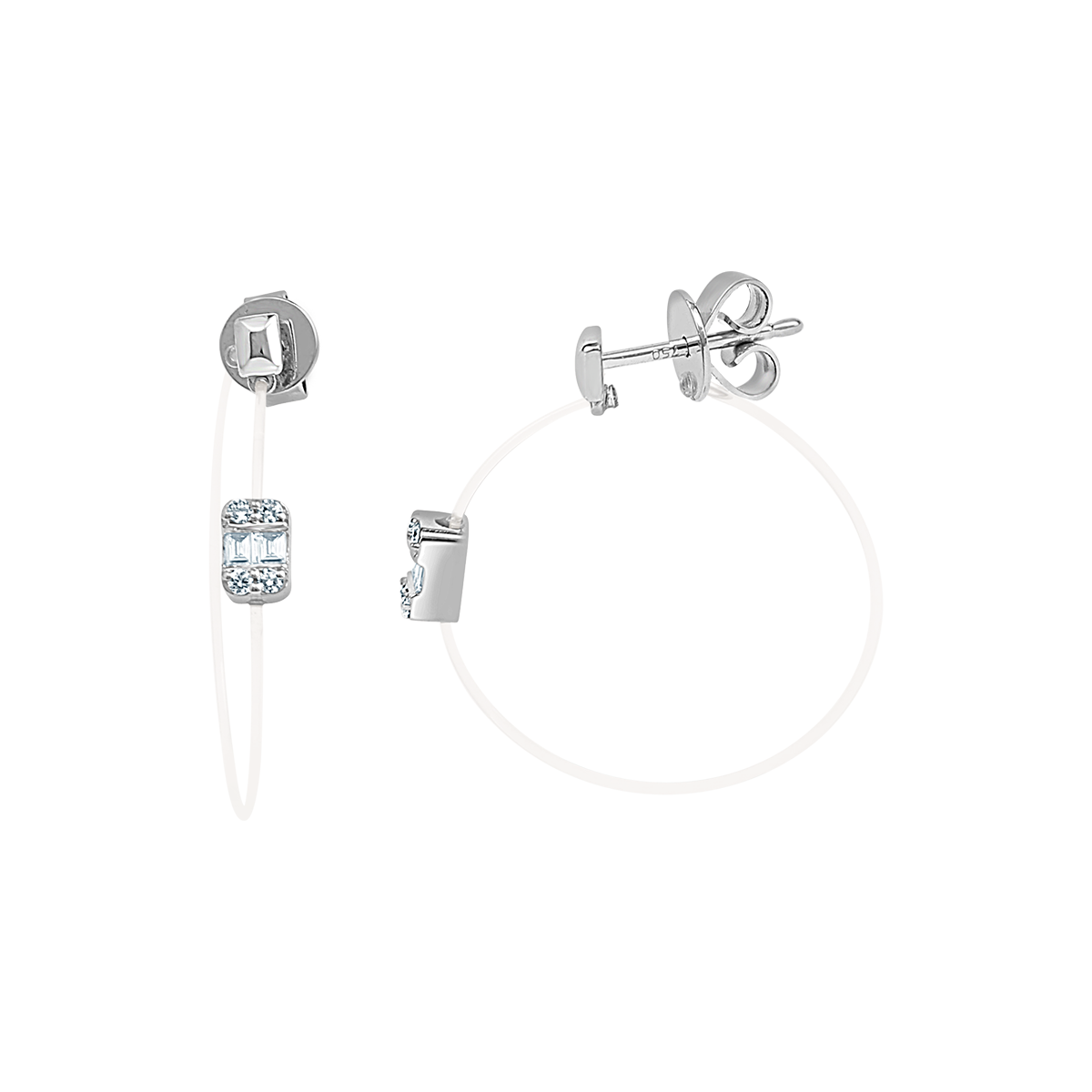 18 K White Gold