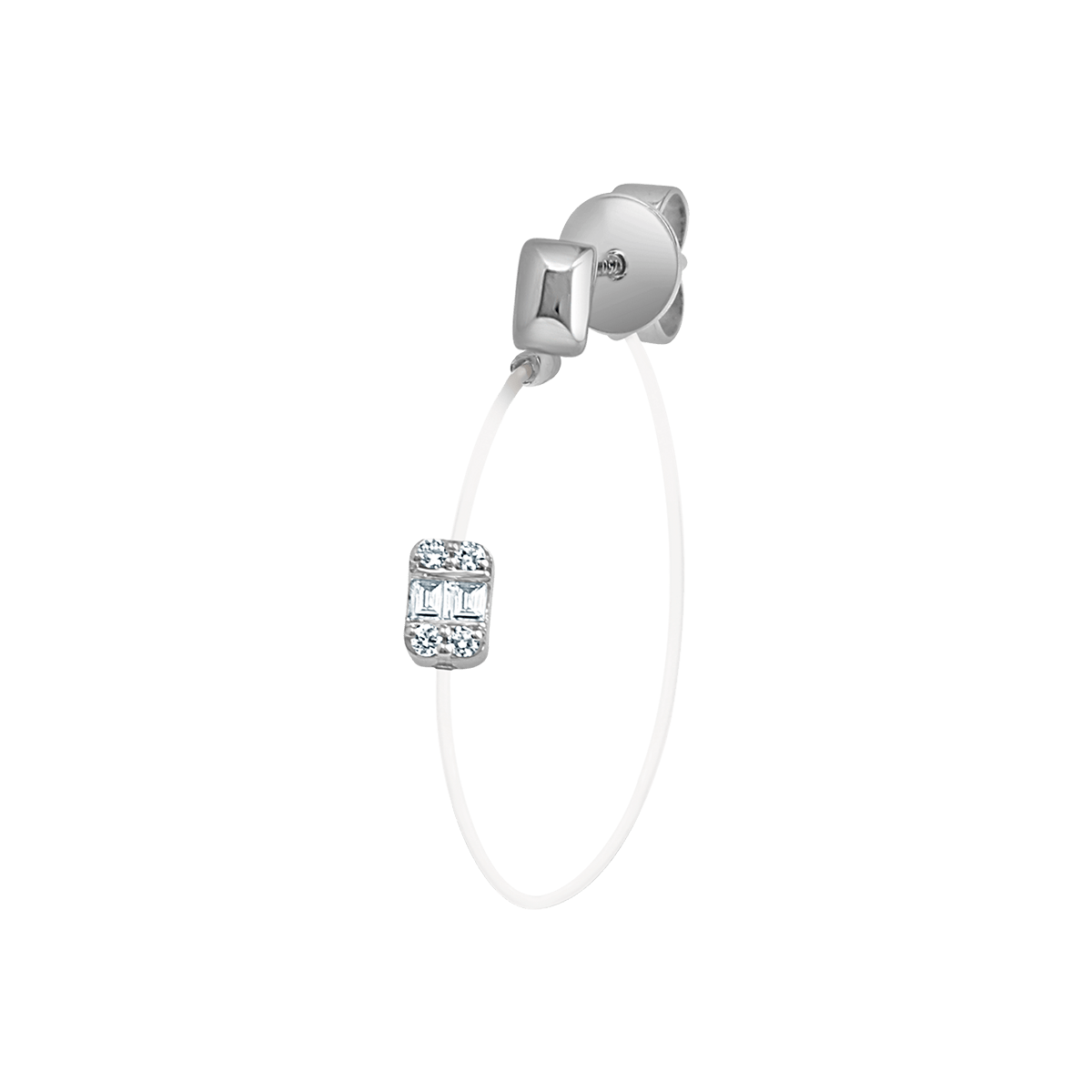 18 K White Gold