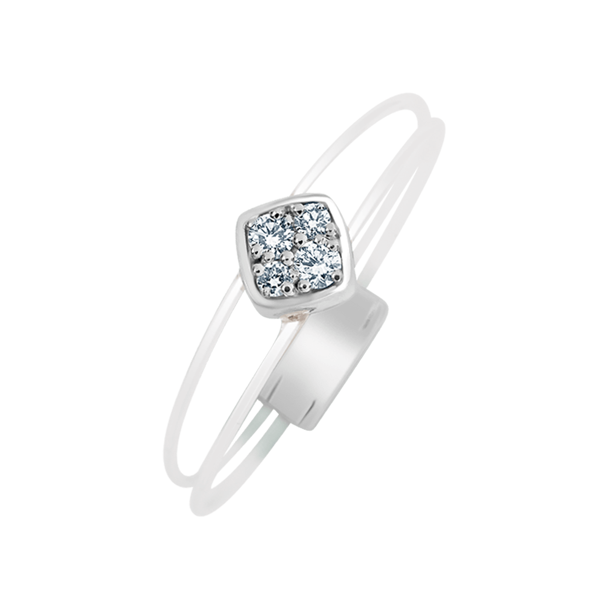 18 K White Gold