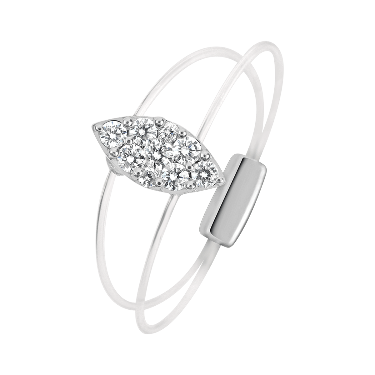 18 K White Gold