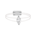 18 K White Gold