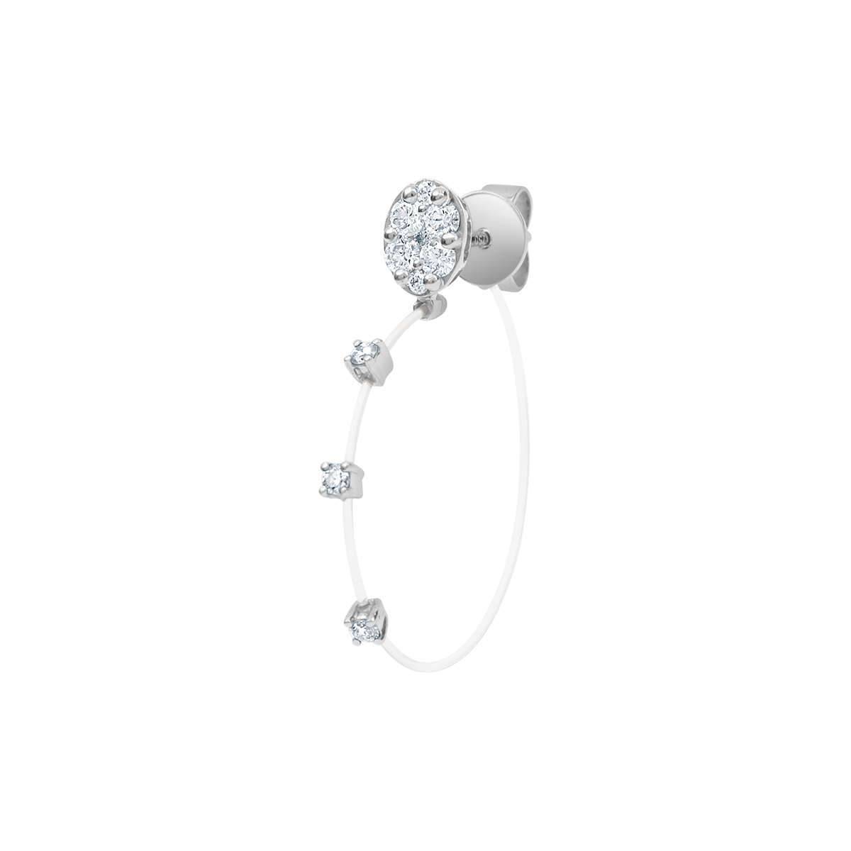 18 K White Gold