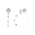 18 K White Gold