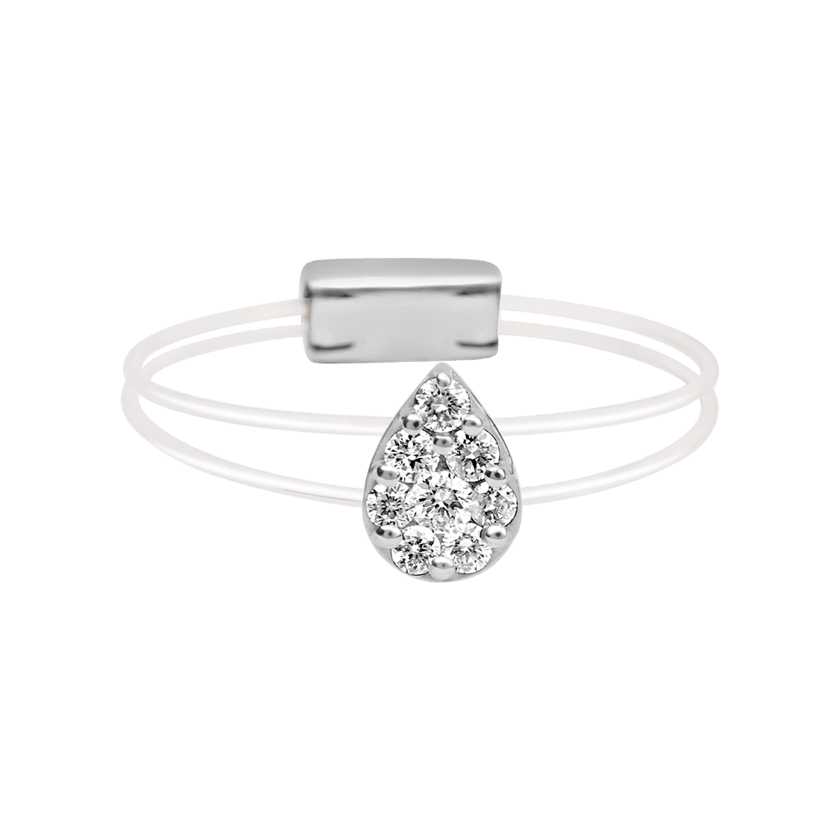 18 K White Gold