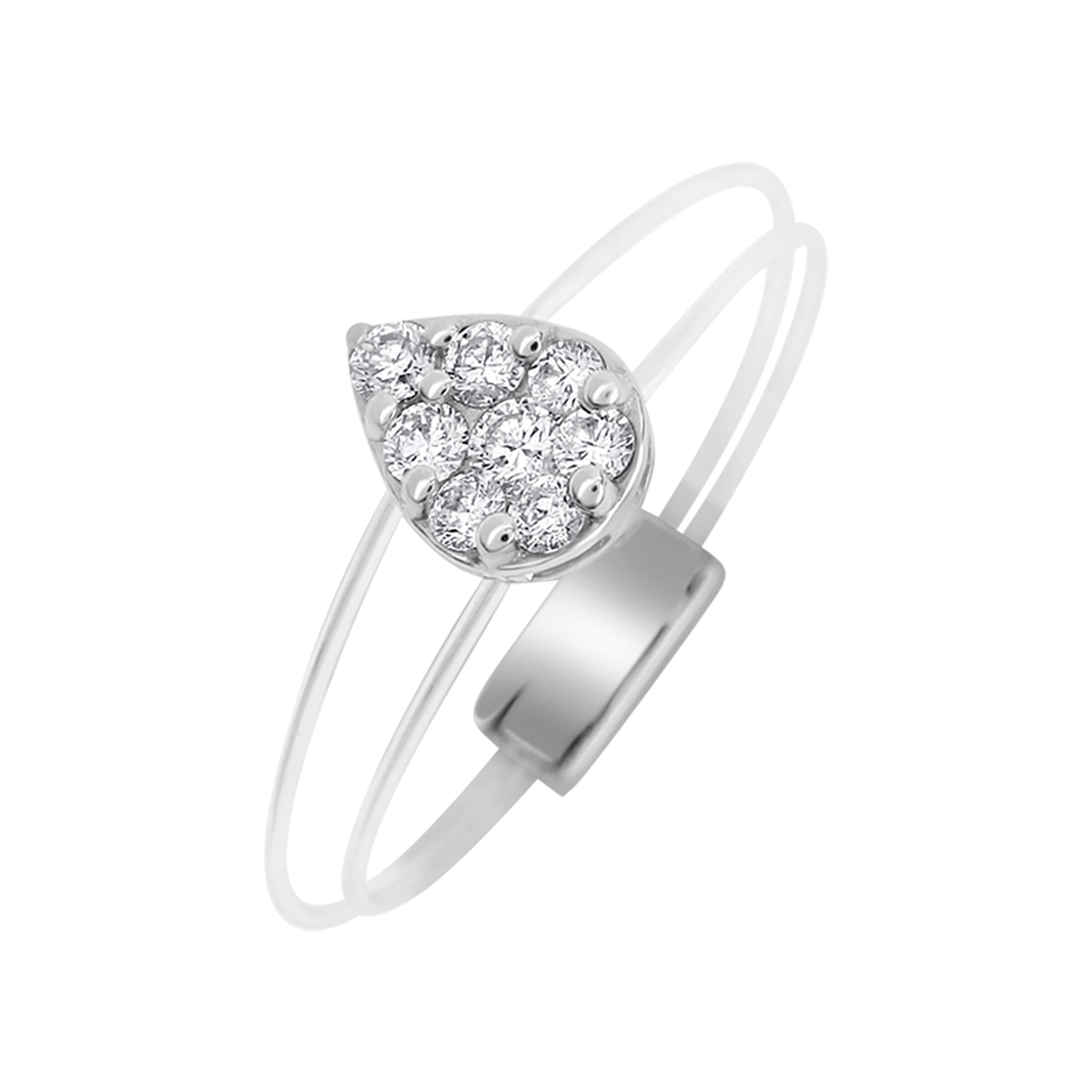 18 K White Gold