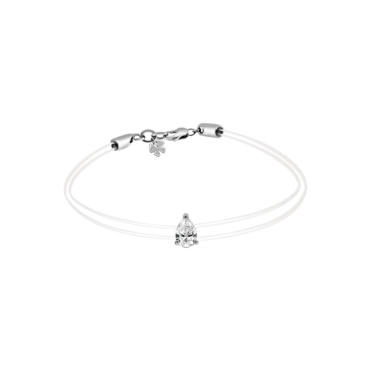 18 K White Gold