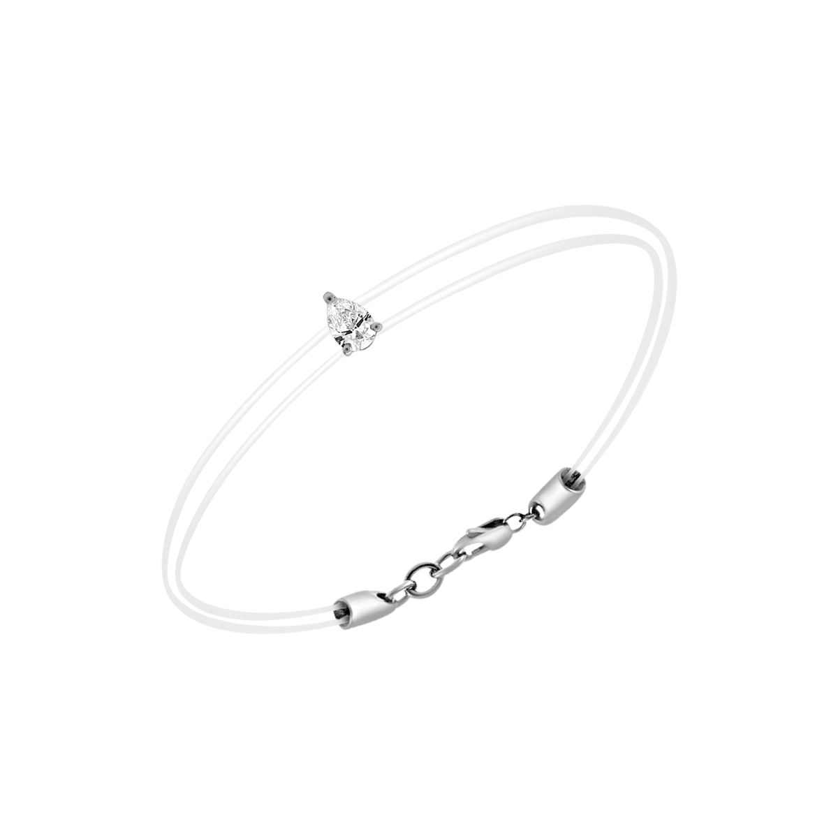 18 K White Gold