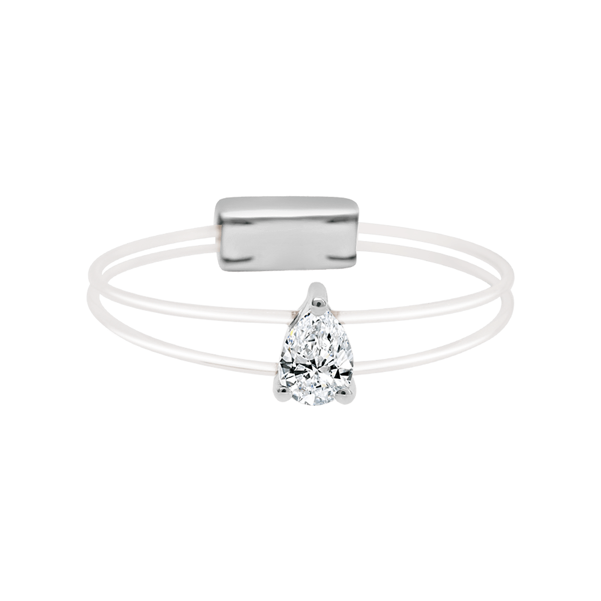 18 K White Gold