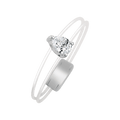 18 K White Gold
