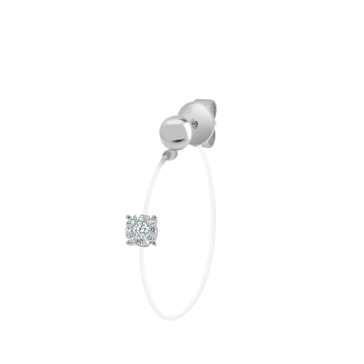 18 K White Gold