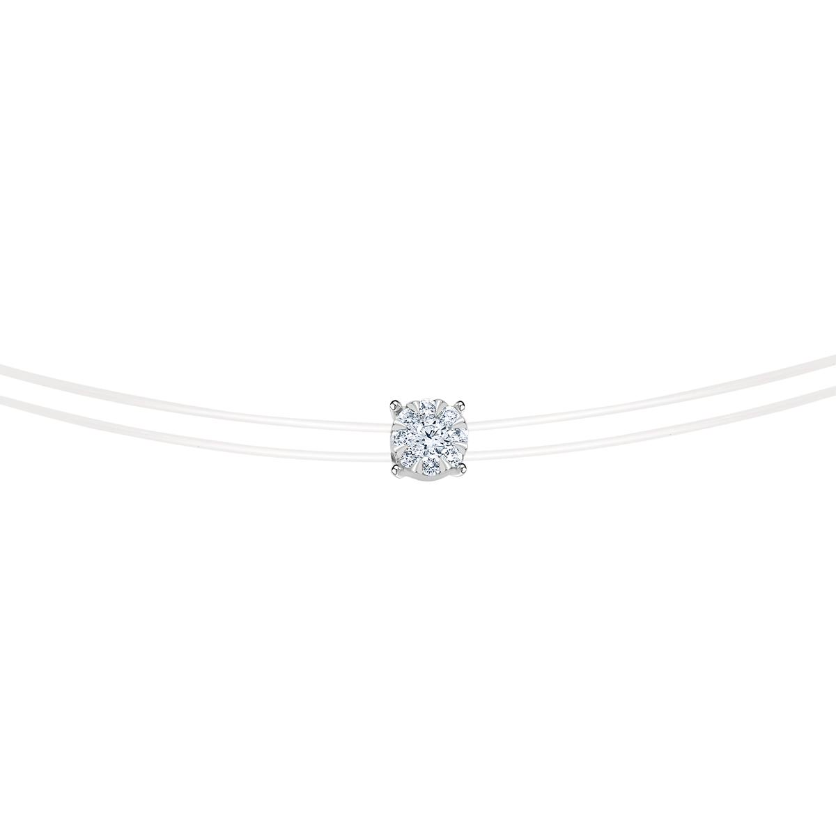 18 K White Gold