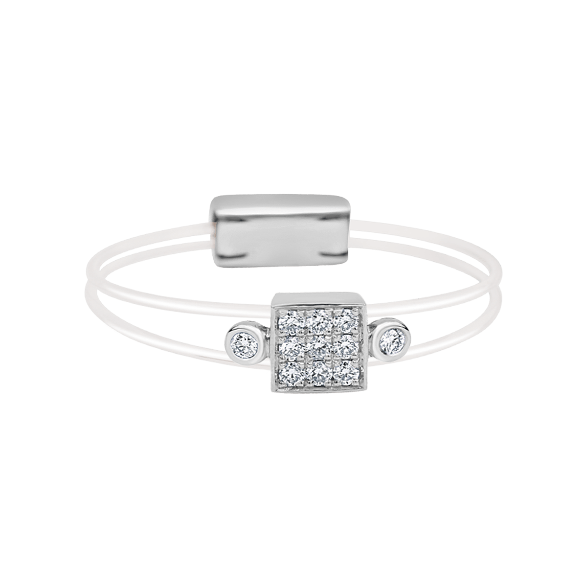 18 K White Gold