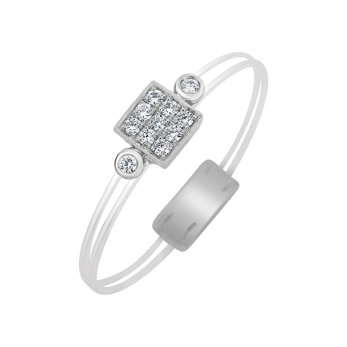 18 K White Gold