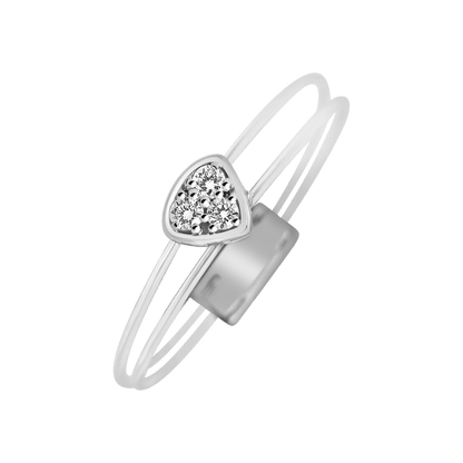 18 K White Gold