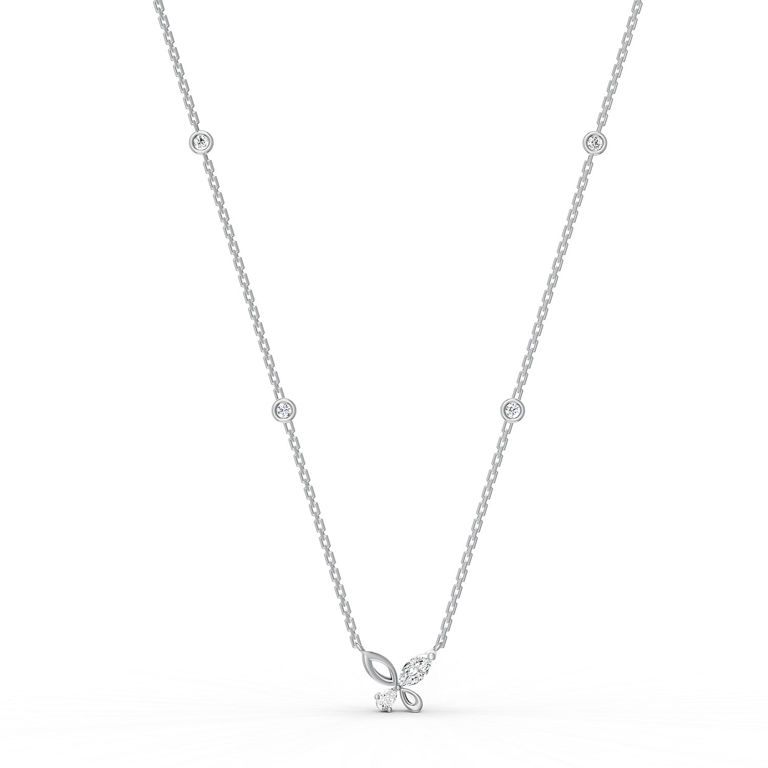 18 K White Gold